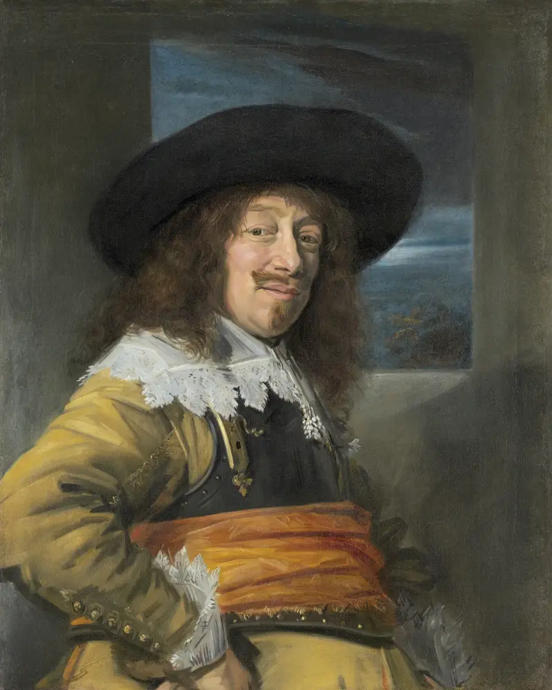 Porträtt av en medlem av Haarlems stadsvakt av Frans Hals