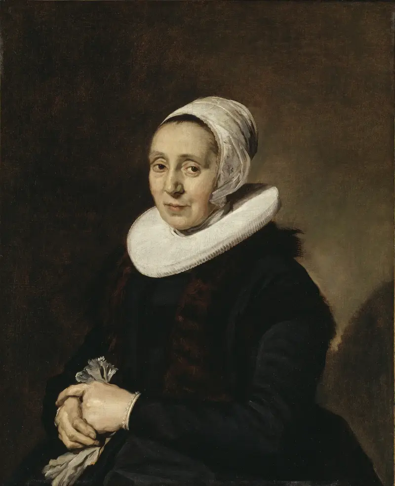 Porträtt av en kvinna, 1643 av Frans Hals