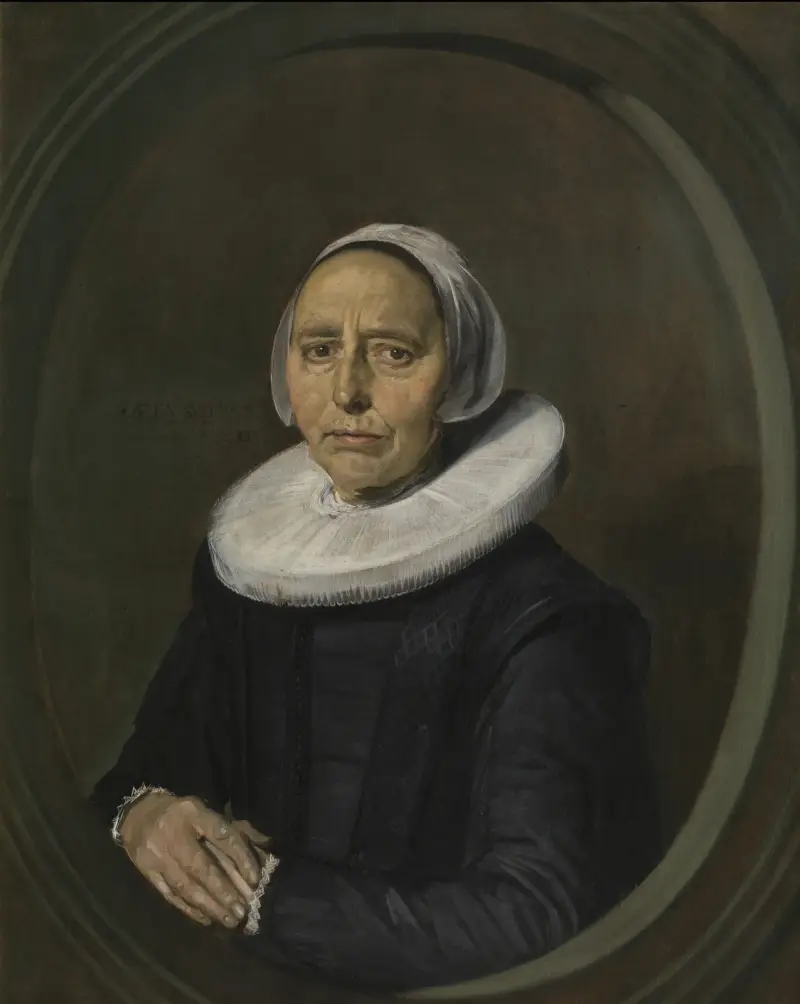Porträtt av en kvinna, 1640 av Frans Hals