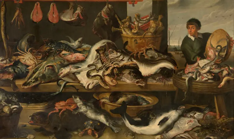 At the Fishmonger’s av Frans Snyders