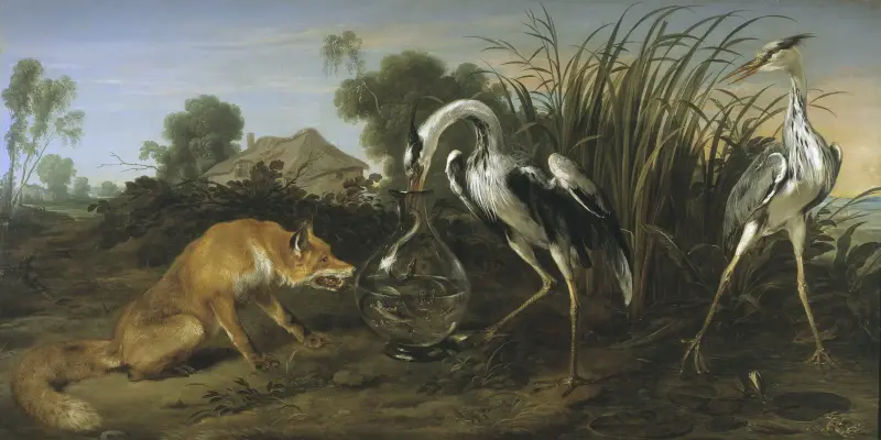 Bajka o lisie i czapli, Frans Snyders