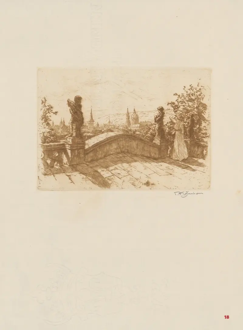 Blick aus dem Fürstenberg-Garten von Tavík František Šimon