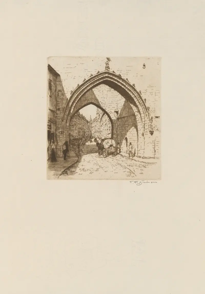 Der Eingang zur Mostecká-Straße in der Malá Strana von Tavík František Šimon