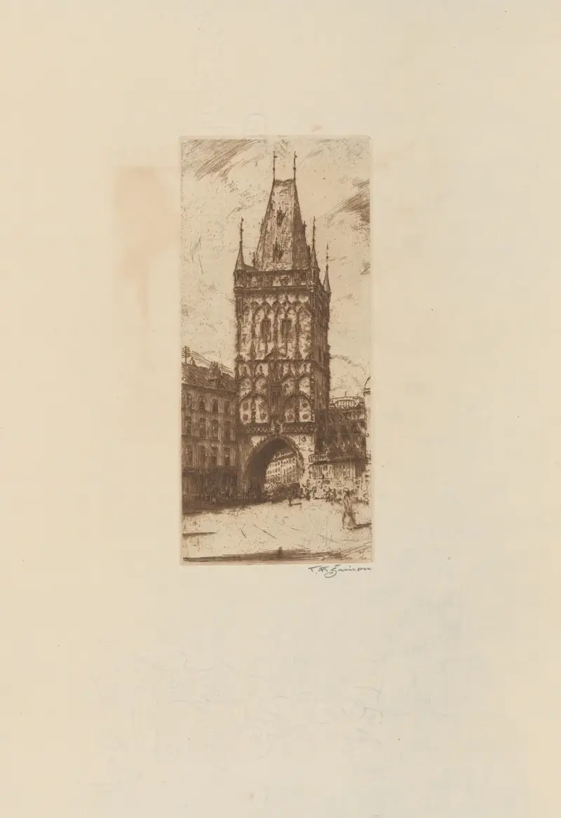 Das Pulvertor von Tavík František Šimon