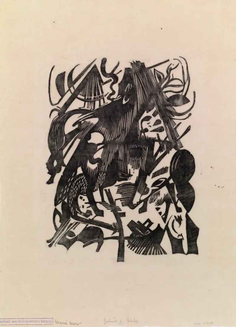 Vargarnas födelse av Franz Marc