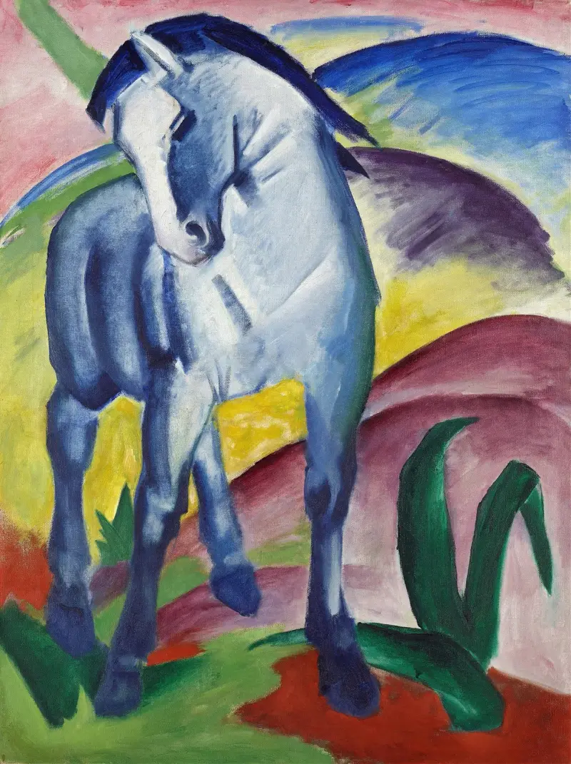 Modrý kůň I, Franz Marc
