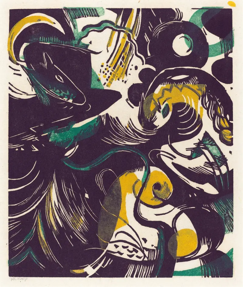 Genesis II (Stvoření světa II), Franz Marc