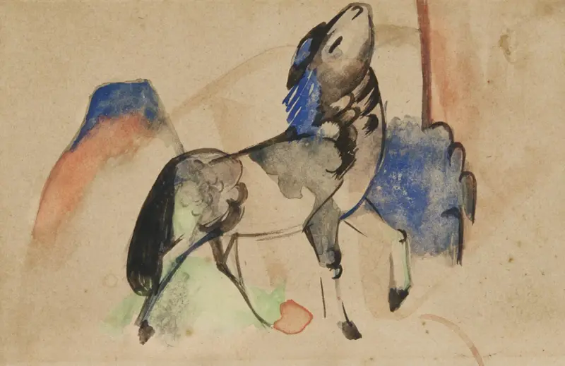 Kleines Fabeltier II von Franz Marc