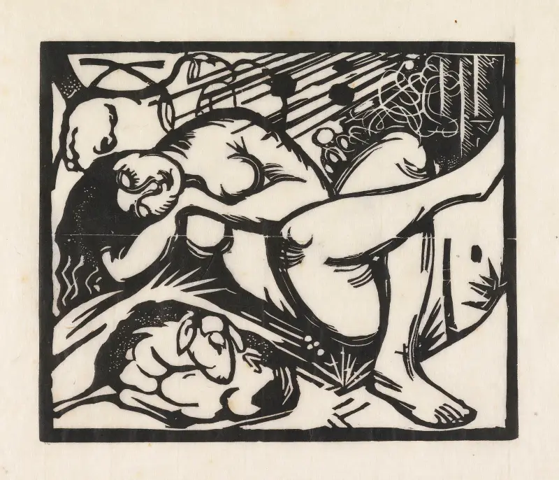Śpiąca pasterka, 1912 – Nr. 2, Franz Marc