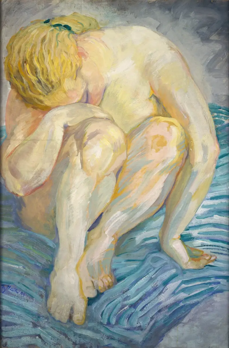 Studie eines weiblichen Aktes von Franz Marc