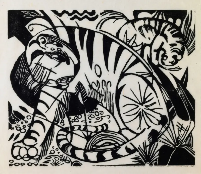 Tiger, 1912 – Nr. 2, Franz Marc