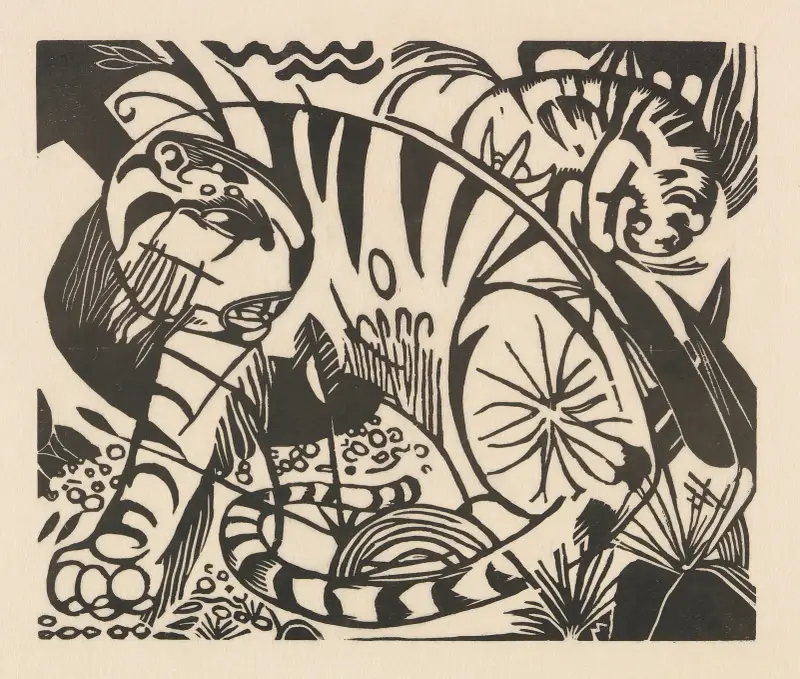 Tygr, 1912 – Nr. 1, Franz Marc