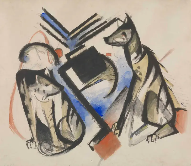 Dva vlci, Franz Marc