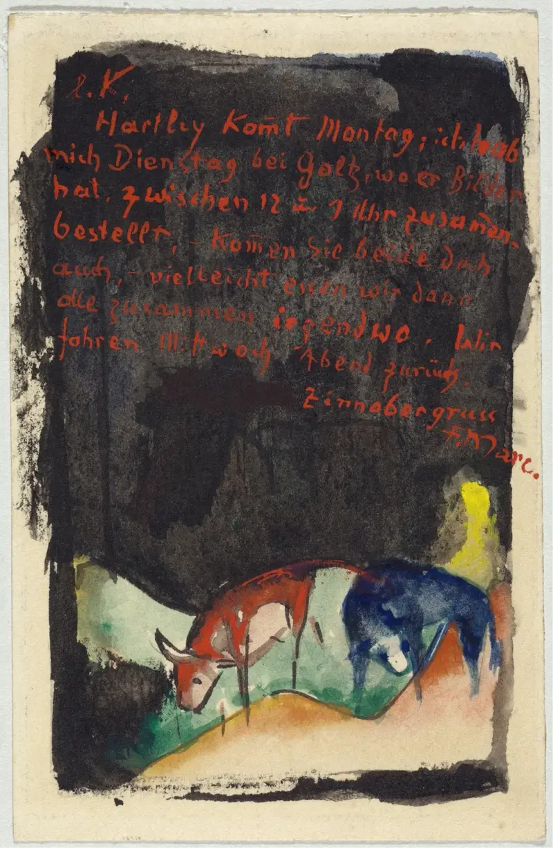 Vermilion, Franz Marc