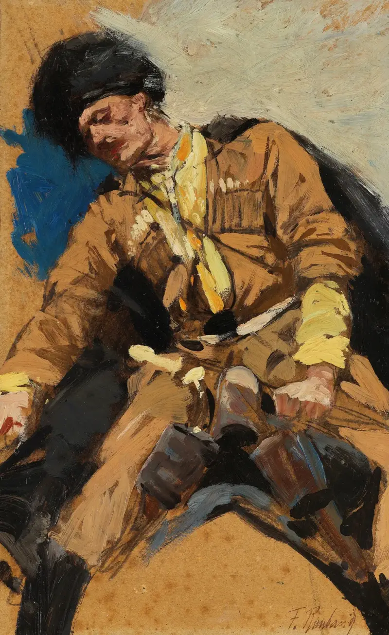 Tscherkessischer Reiter von Franz Roubaud