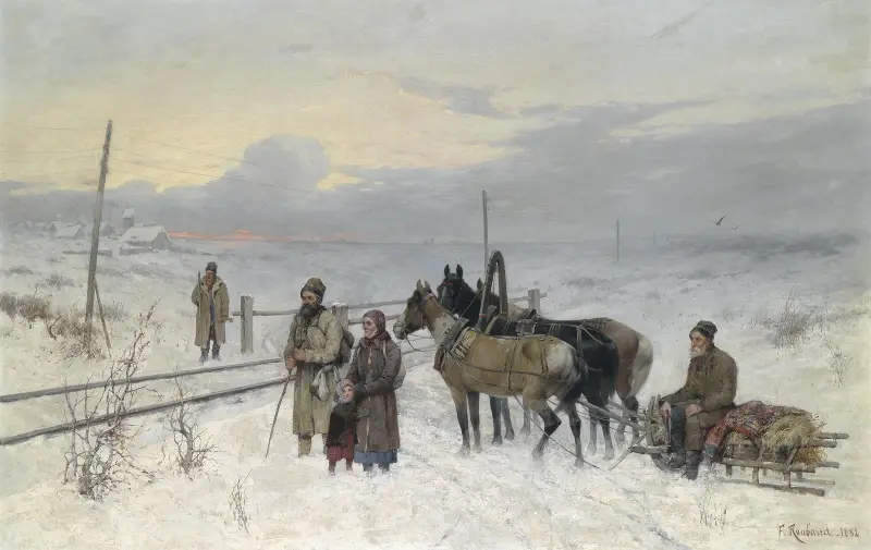 Čekání na vlak, Franz Roubaud