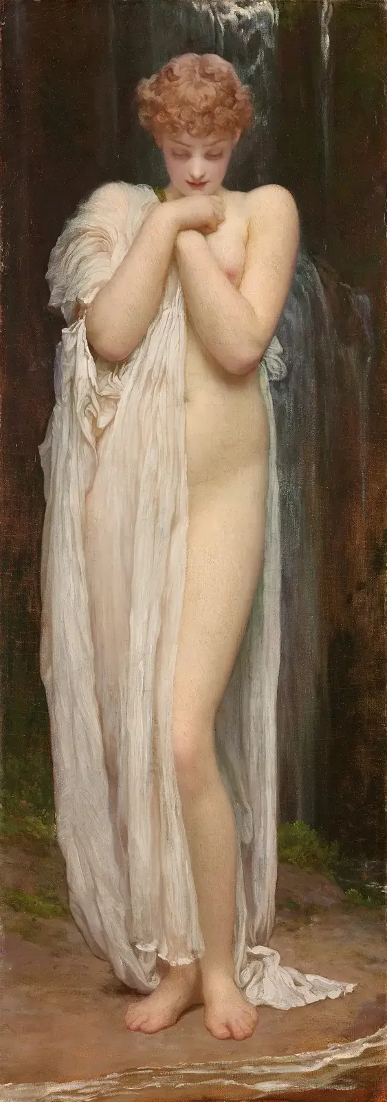 Crenaia, The Nymph Of The Dargle av Frederic Leighton