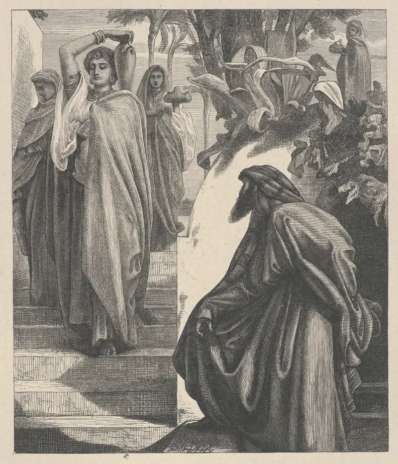 Elieser und Rebekka von Frederic Leighton