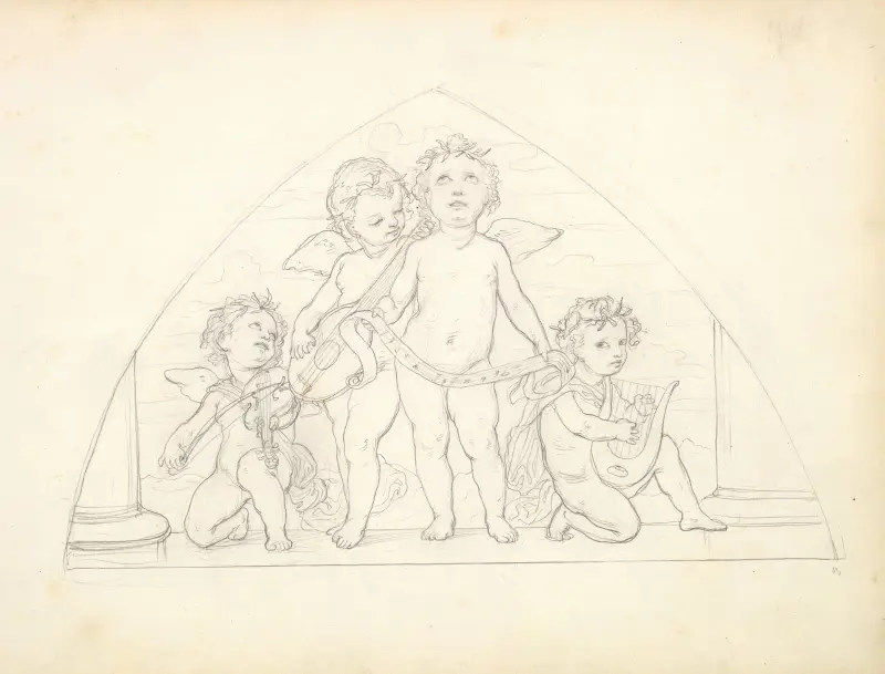 Four Musical Putti av Frederic Leighton
