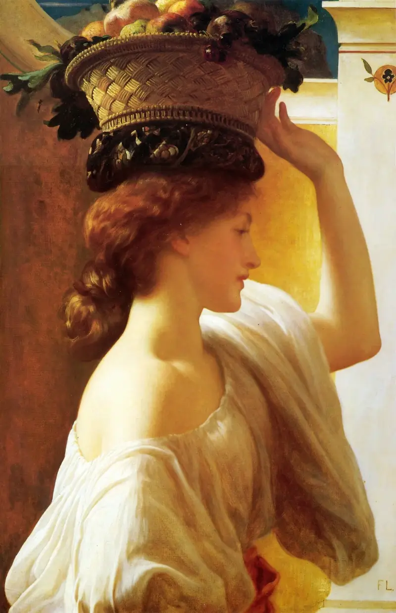 Dziewczynka z koszem owoców, Frederic Leighton