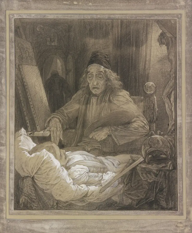 Luca Signorelli målar sin döde son av Frederic Leighton