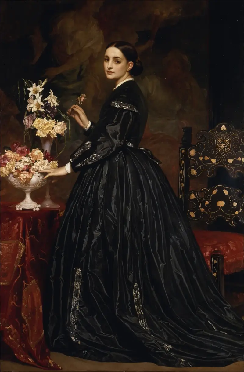 Mrs. James Guthrie (1864 to 1865) av Frederic Leighton