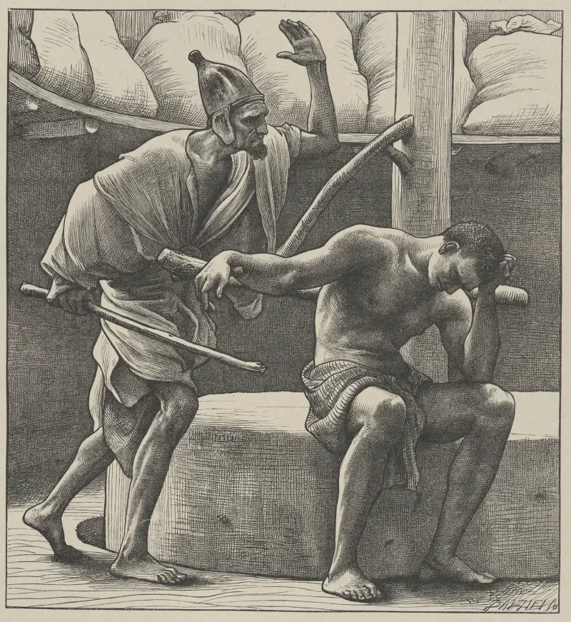 Simson an der Mühle von Frederic Leighton