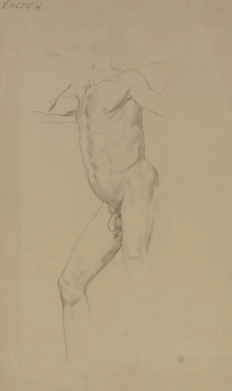 Stojący akt mężczyzny – nr 2, Frederic Leighton
