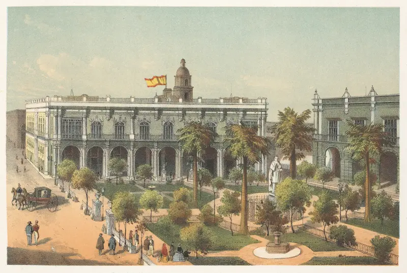 Plaza de Armas von Pierre Toussaint Frédéric Mialhe