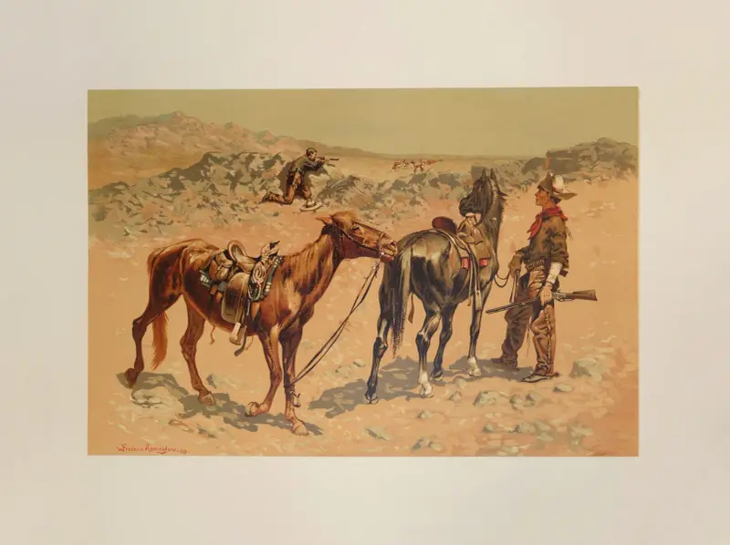 Hunting Antelope av Frederic Remington