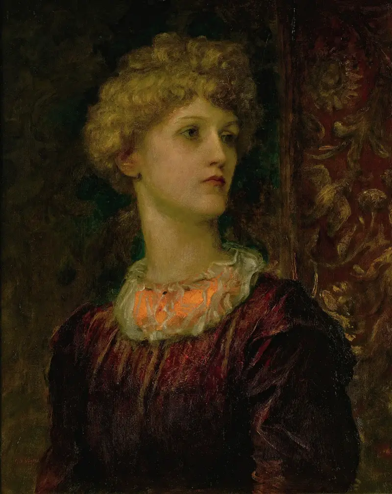 Portrait Of Dorothy Dene av George Frederic Watts