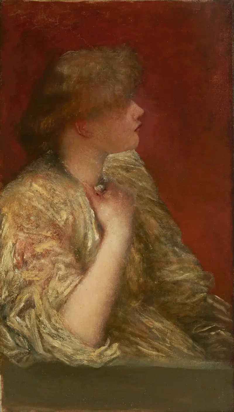 Studium portretowe; Historie przy kominku, George Frederic Watts