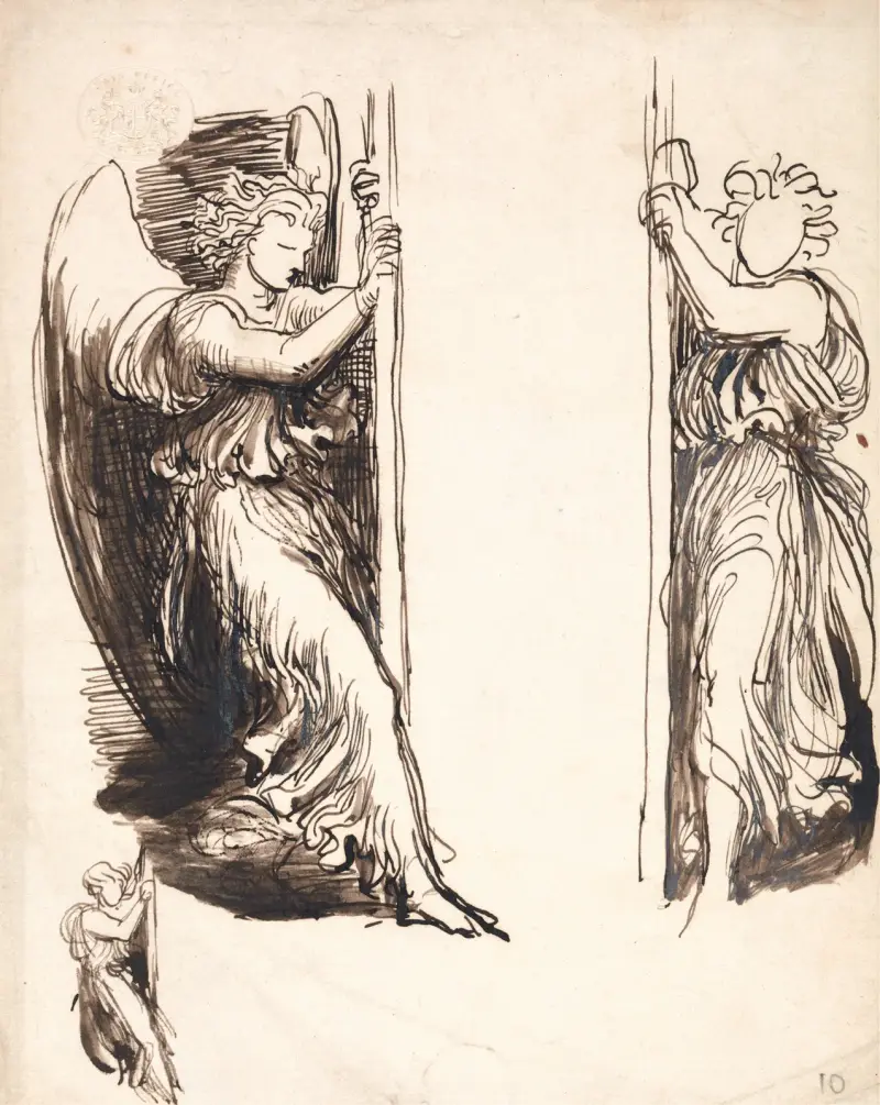 Studie k andělům v Dvořaně smrti, George Frederic Watts