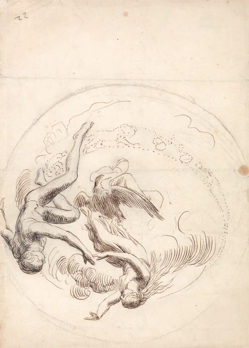 Study for a Circular Ceiling Decoration av George Frederic Watts