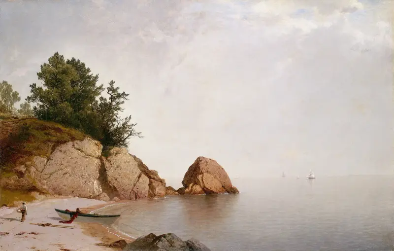 Beach at Beverly av John Frederick Kensett