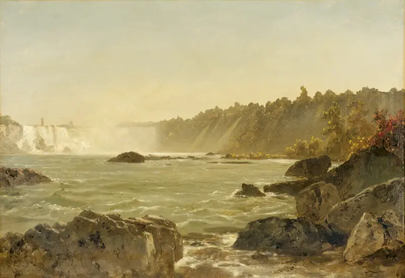 Vy över Niagarafallen av John Frederick Kensett