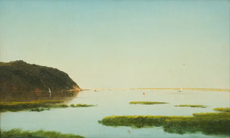 Blick auf den Shrewsbury River, New Jersey von John Frederick Kensett
