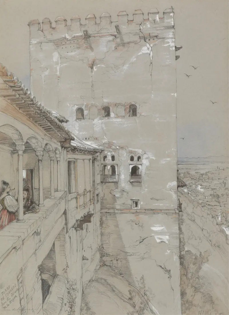 The Torre de Comares, Alhambra av John Frederick Lewis
