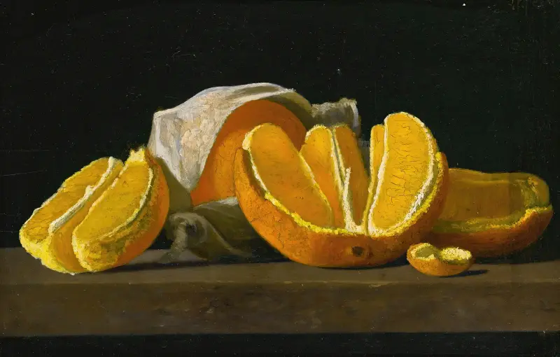 Stilleben – Orangen von John Frederick Peto