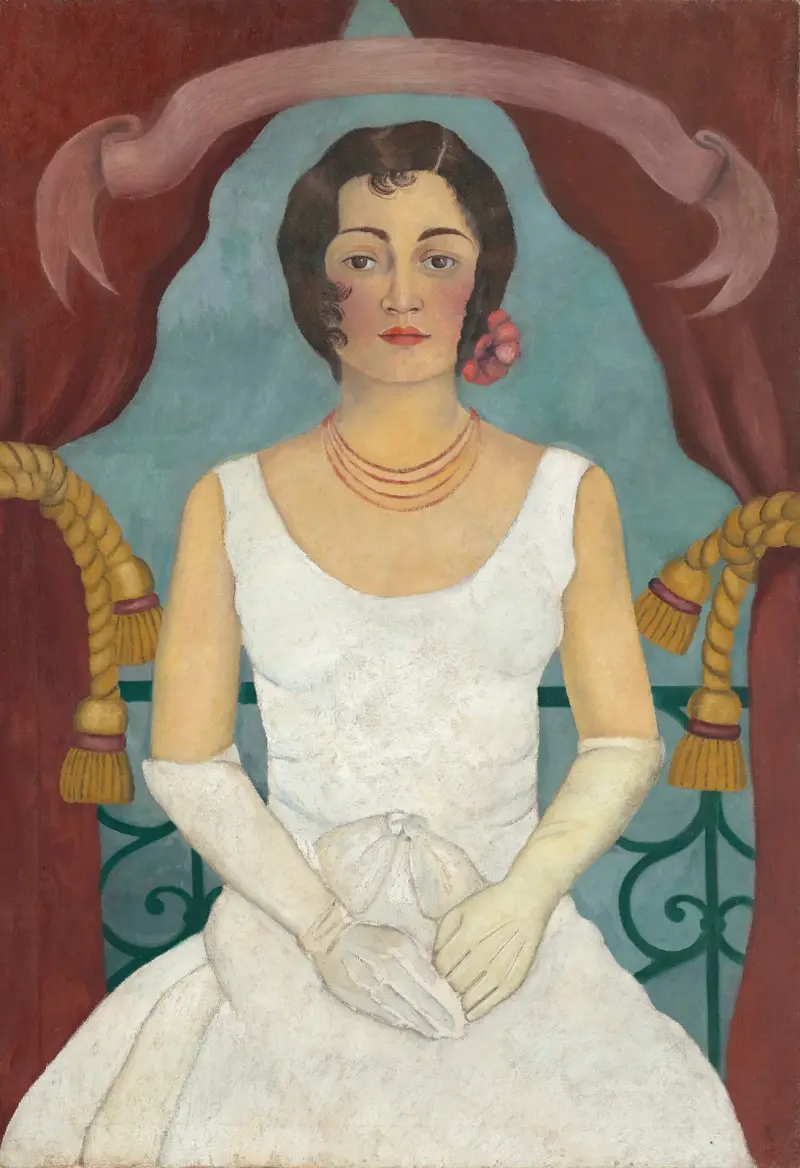 Portrait of a Lady in White von Frida Kahlo