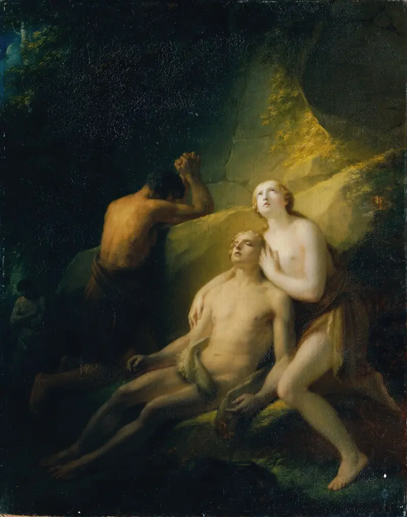 Adam och Eva sörjer den döde Abel av Heinrich Friedrich Füger