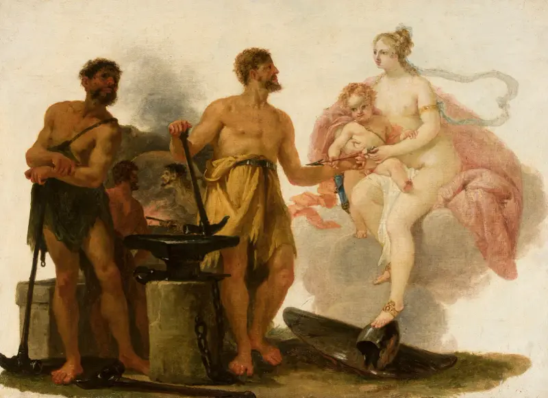 Venus in der Schmiede des Vulkan von Heinrich Friedrich Füger