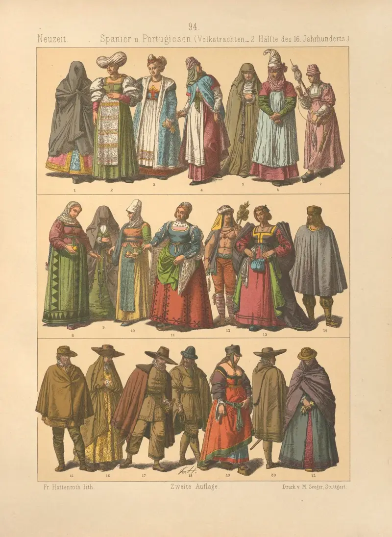Hiszpanie i Portugalczycy, 1884 – Nr. 1, Friedrich Hottenroth