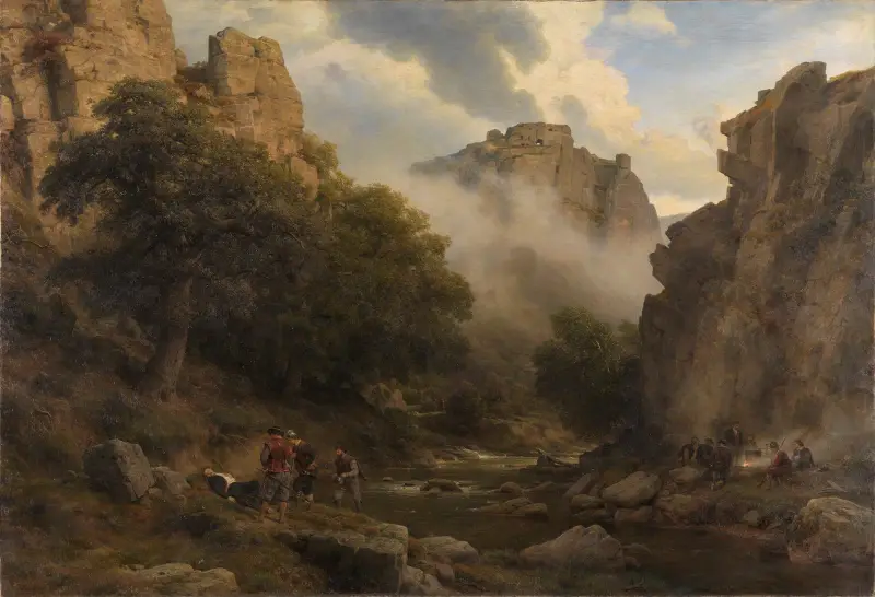 Das Bodetal im Harz von Karl Friedrich Lessing