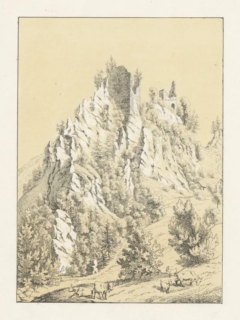 Alt Bechburg av Johann Friedrich Wagner