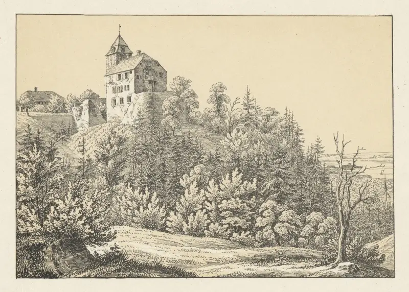 Moetteli Schloss av Johann Friedrich Wagner