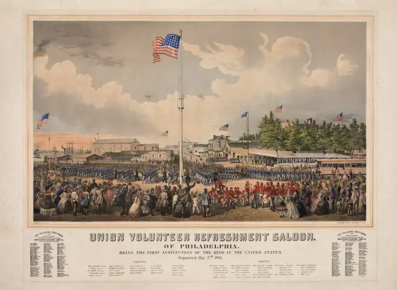 Union Volunteer Refreshment Saloon i Philadelphia av James Fuller Queen