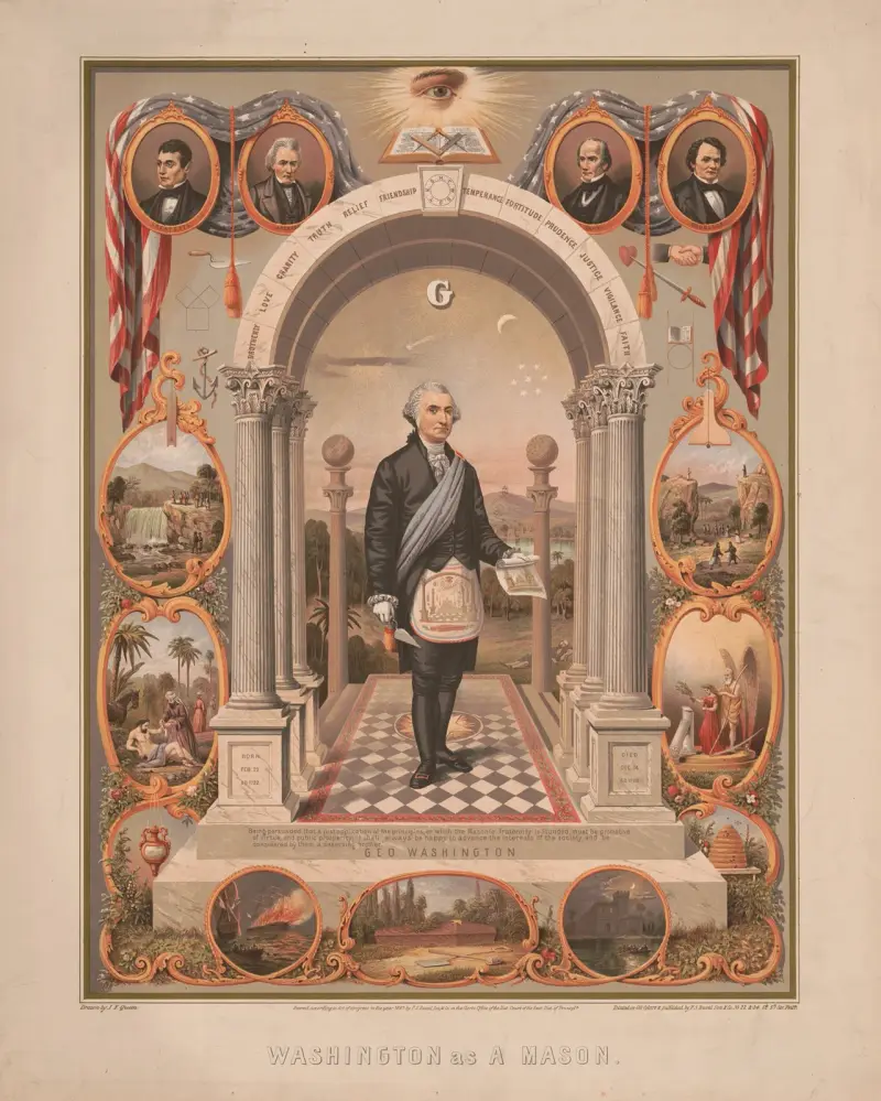 Washington als Freimaurer, 1867 – Nr. 1 von James Fuller Queen