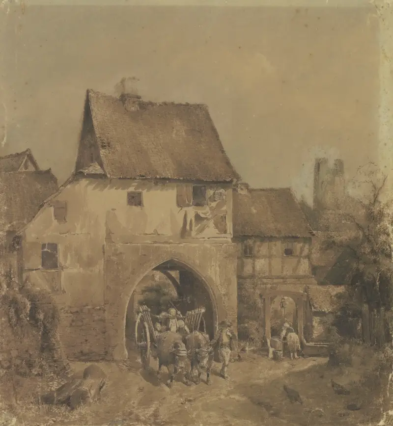 Brama do Münzenbergu, Jakob Fürchtegott Dielmann
