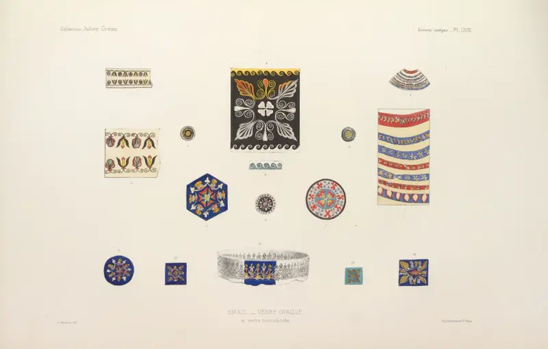 Collection Julien Gréau. Antike Glaskunst, Emaille und Keramik aus der Sammlung von M. John Pierpont Morgan, Tafel 69 von G. Massias